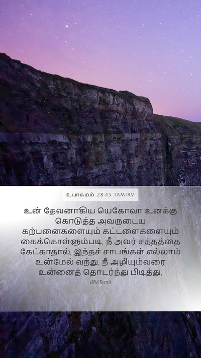 உபாகமம் 28:45 TAMIRV Bible Verse Image