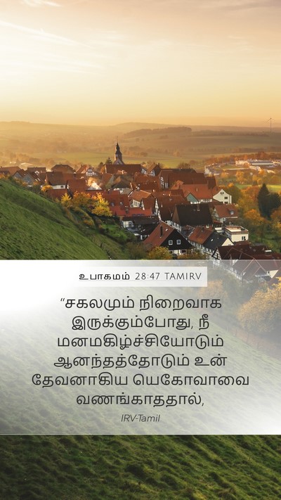 உபாகமம் 28:47 TAMIRV Bible Verse Image