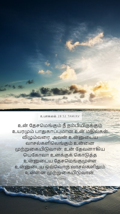 உபாகமம் 28:52 TAMIRV Bible Verse Image