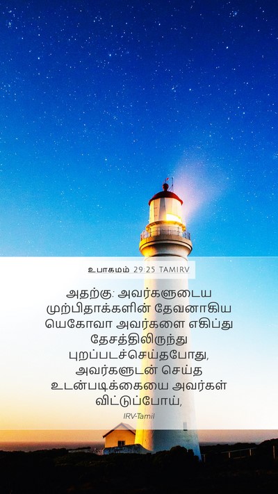 உபாகமம் 29:25 TAMIRV Mobile Phone Wallpaper - அதற்கு: - Mobile Bible Verse Wallpaper