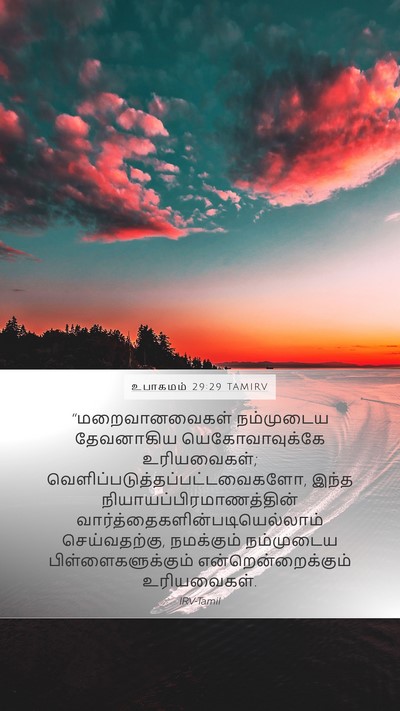 உபாகமம் 29:29 TAMIRV Bible Verse Image