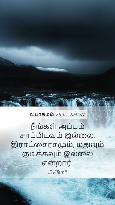 உபாகமம் 29:6 TAMIRV Bible Verse Image