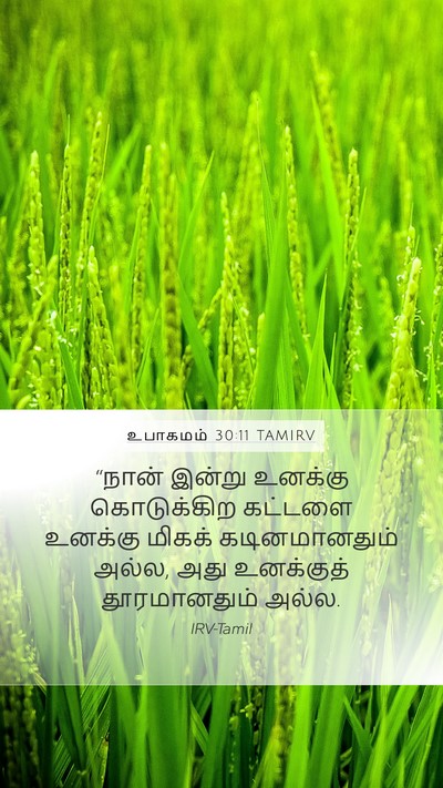 உபாகமம் 30:11 TAMIRV Bible Verse Image