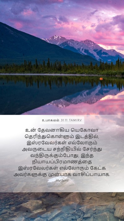 உபாகமம் 31:11 TAMIRV Bible Verse Image