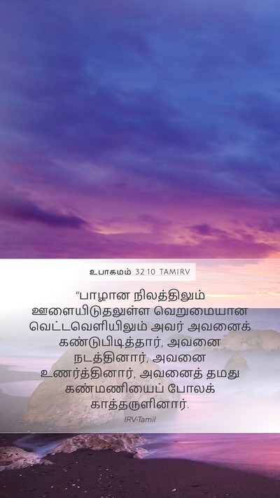 உபாகமம் 32:10 TAMIRV Bible Verse Image