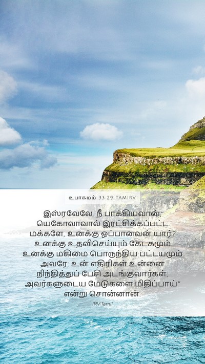 உபாகமம் 33:29 TAMIRV Bible Verse Image