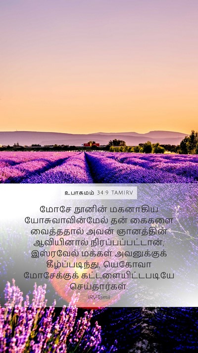 உபாகமம் 34:9 TAMIRV Bible Verse Image