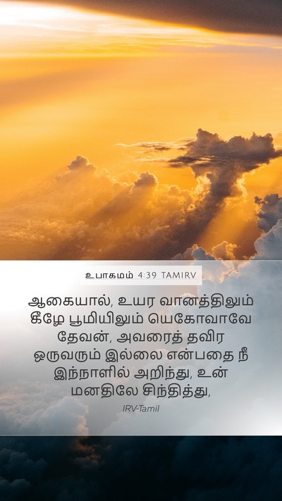 உபாகமம் 4:39 TAMIRV Bible Verse Image