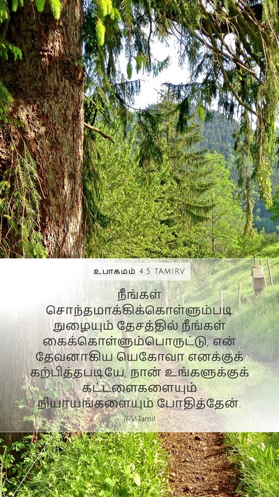 உபாகமம் 4:5 TAMIRV Bible Verse Image