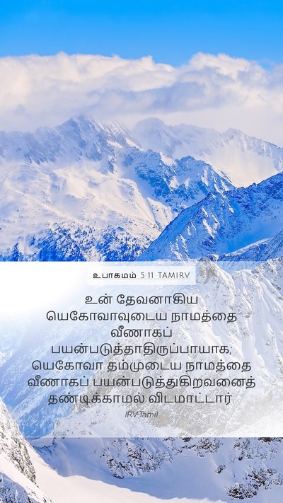 உபாகமம் 5:11 TAMIRV Bible Verse Image