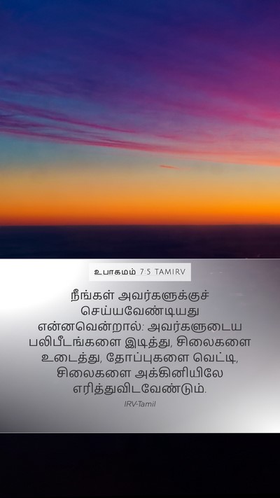உபாகமம் 7:5 TAMIRV Bible Verse Image