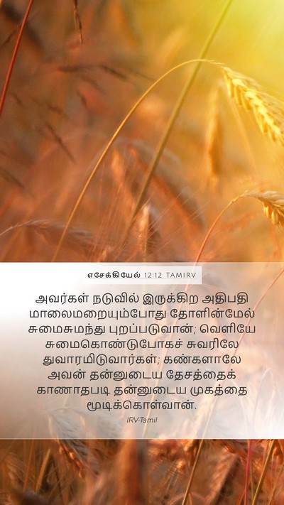 எசேக்கியேல் 12:12 TAMIRV Bible Verse Image