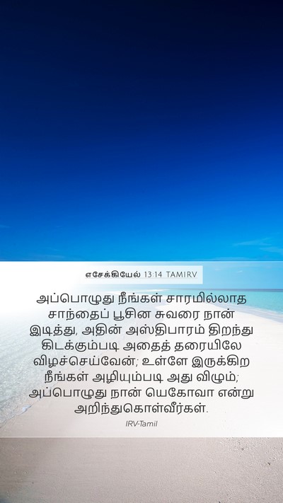 எசேக்கியேல் 13:14 TAMIRV Bible Verse Image