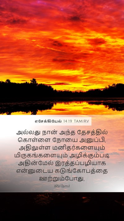 எசேக்கியேல் 14:19 TAMIRV Bible Verse Image