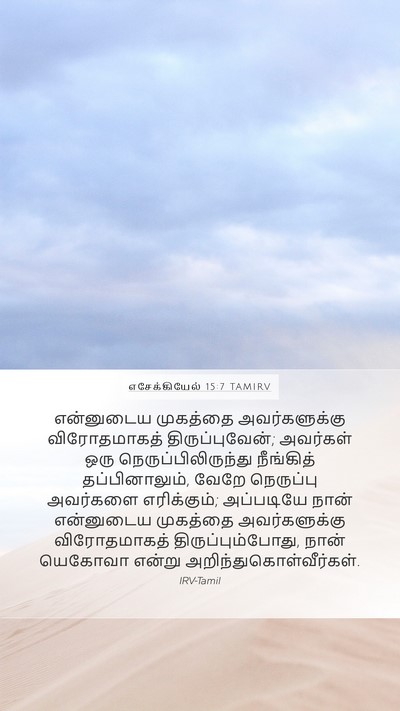 எசேக்கியேல் 15:7 TAMIRV Bible Verse Image