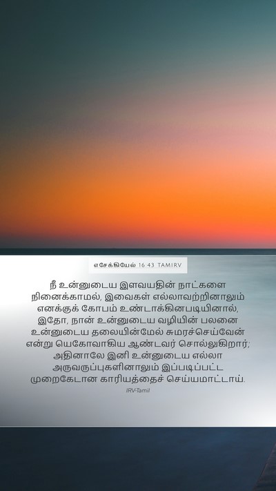 எசேக்கியேல் 16:43 TAMIRV Bible Verse Image