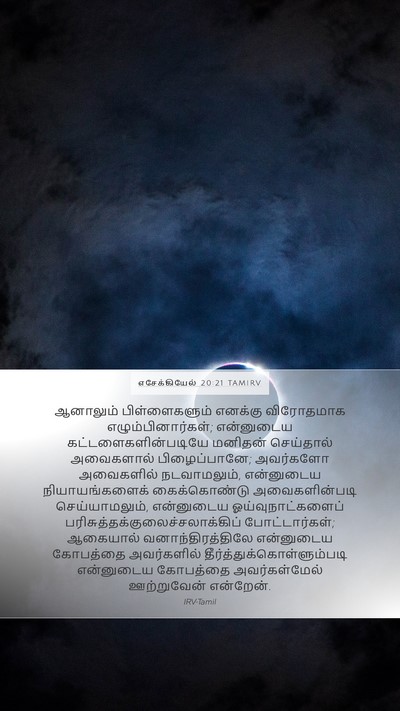 எசேக்கியேல் 20:21 TAMIRV Bible Verse Image