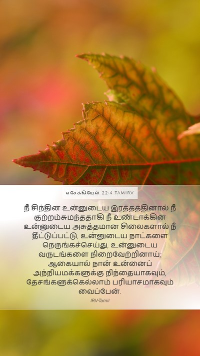 எசேக்கியேல் 22:4 TAMIRV Bible Verse Image