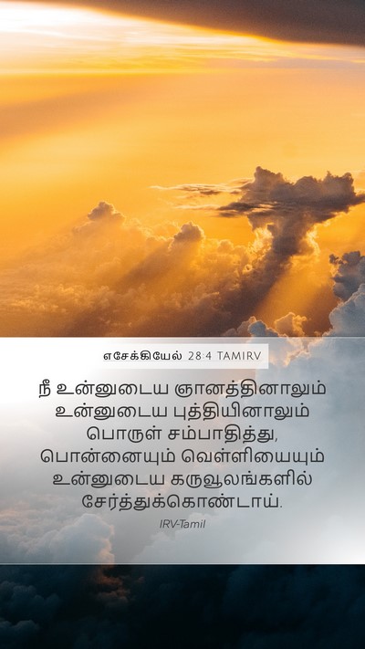 எசேக்கியேல் 28:4 TAMIRV Bible Verse Image