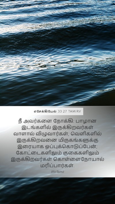 எசேக்கியேல் 33:27 TAMIRV Bible Verse Image