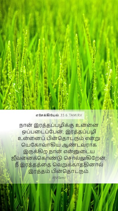 எசேக்கியேல் 35:6 TAMIRV Mobile Phone Wallpaper - நான் - Mobile Bible Verse Wallpaper