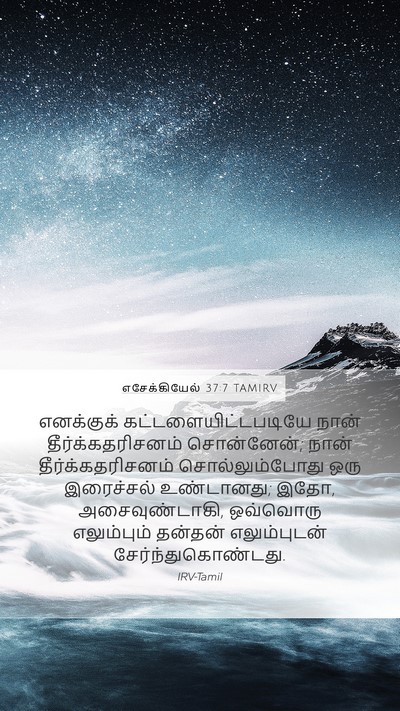 எசேக்கியேல் 37:7 TAMIRV Bible Verse Image
