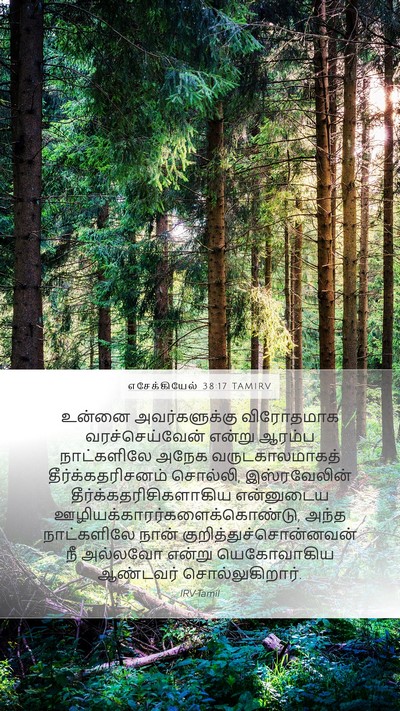 எசேக்கியேல் 38:17 TAMIRV Mobile Phone Wallpaper - உன்னை அவர்களுக்கு - Mobile Bible Verse Wallpaper