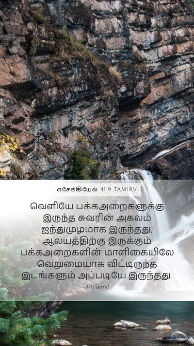 எசேக்கியேல் 41:9 TAMIRV Bible Verse Image