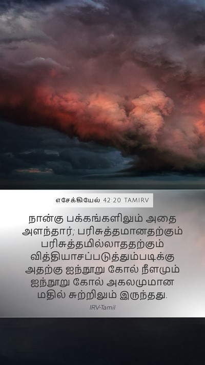 எசேக்கியேல் 42:20 TAMIRV Bible Verse Image