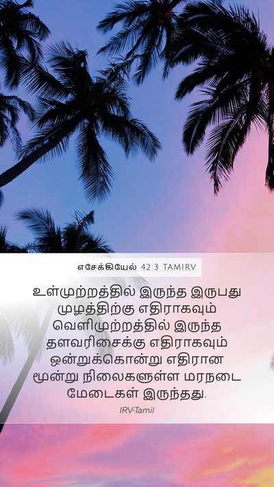 எசேக்கியேல் 42:3 TAMIRV Bible Verse Image