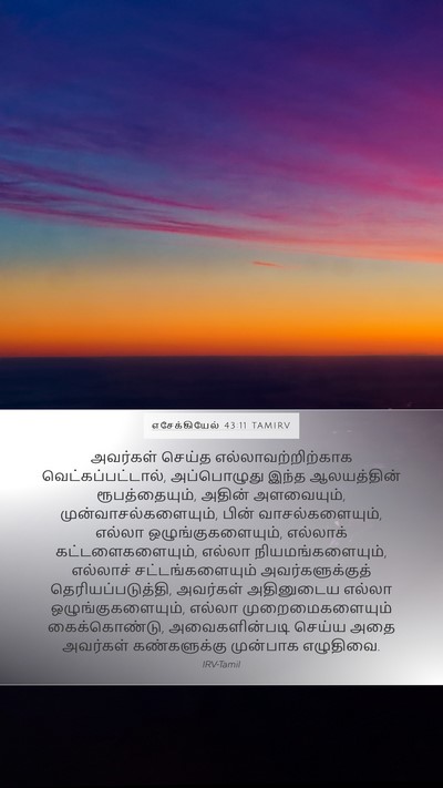 எசேக்கியேல் 43:11 TAMIRV Bible Verse Image