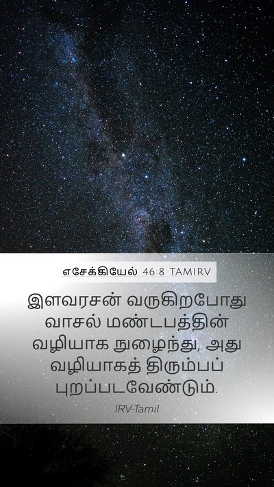 எசேக்கியேல் 46:8 TAMIRV Bible Verse Image
