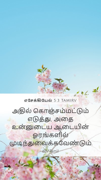 எசேக்கியேல் 5:3 TAMIRV Bible Verse Image