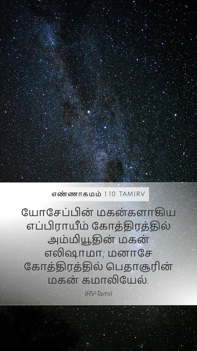 எண்ணாகமம் 1:10 TAMIRV Bible Verse Image