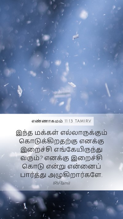 எண்ணாகமம் 11:13 TAMIRV Mobile Phone Wallpaper - இந்த மக்கள் - Mobile Bible Verse Wallpaper