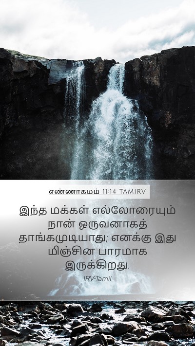 எண்ணாகமம் 11:14 TAMIRV Mobile Phone Wallpaper - இந்த மக்கள் - Mobile Bible Verse Wallpaper