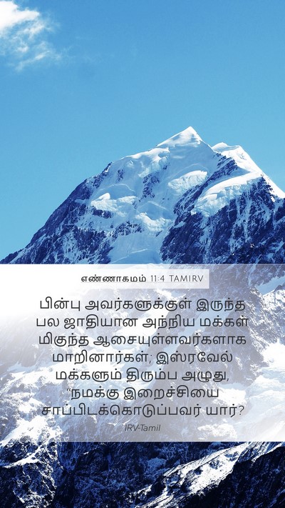 எண்ணாகமம் 11:4 TAMIRV Mobile Phone Wallpaper - பின்பு - Mobile Bible Verse Wallpaper