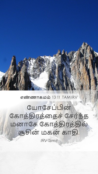 எண்ணாகமம் 13:11 TAMIRV Mobile Phone Wallpaper - யோசேப்பின் - Mobile Bible Verse Wallpaper