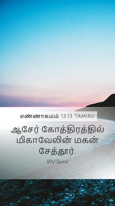 எண்ணாகமம் 13:13 TAMIRV Mobile Phone Wallpaper - ஆசேர் - Mobile Bible Verse Wallpaper