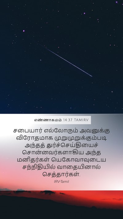 எண்ணாகமம் 14:37 TAMIRV Bible Verse Image
