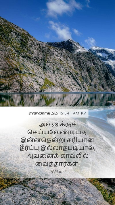 எண்ணாகமம் 15:34 TAMIRV Bible Verse Image