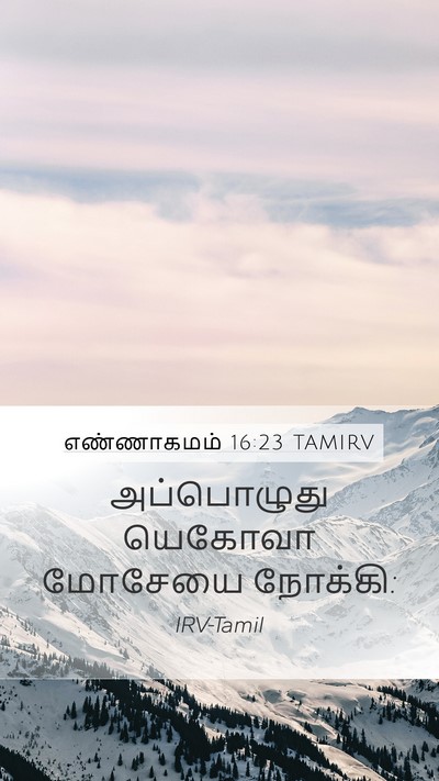 எண்ணாகமம் 16:23 TAMIRV Mobile Phone Wallpaper - அப்பொழுது யெகோவா - Mobile Bible Verse Wallpaper