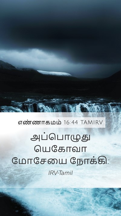 எண்ணாகமம் 16:44 TAMIRV Mobile Phone Wallpaper - அப்பொழுது யெகோவா - Mobile Bible Verse Wallpaper