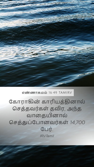 எண்ணாகமம் 16:49 TAMIRV Bible Verse Image