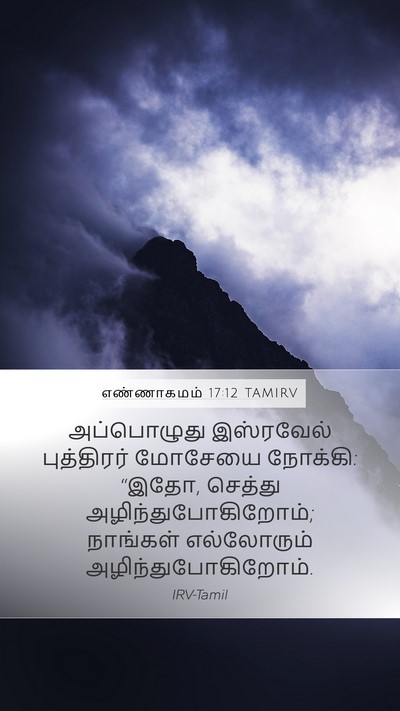 எண்ணாகமம் 17:12 TAMIRV Bible Verse Image