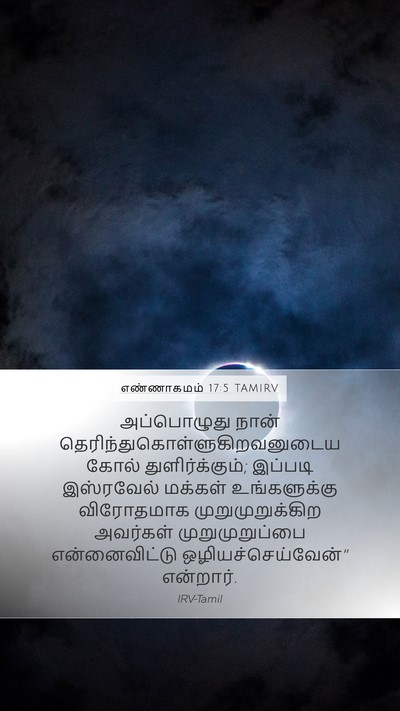 எண்ணாகமம் 17:5 TAMIRV Bible Verse Image