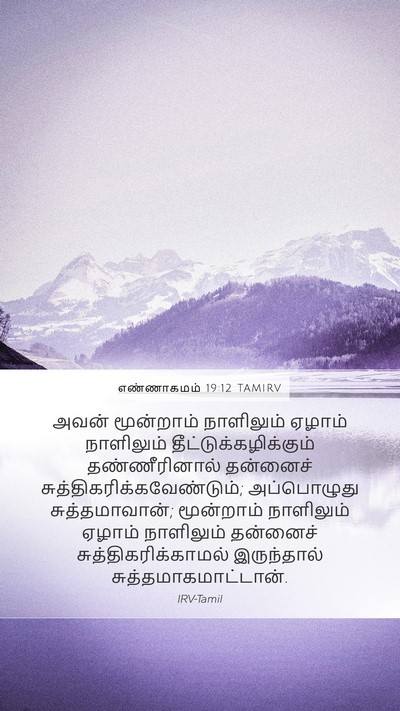 எண்ணாகமம் 19:12 TAMIRV Bible Verse Image