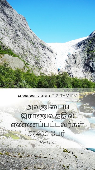 எண்ணாகமம் 2:8 TAMIRV Mobile Phone Wallpaper - அவனுடைய - Mobile Bible Verse Wallpaper