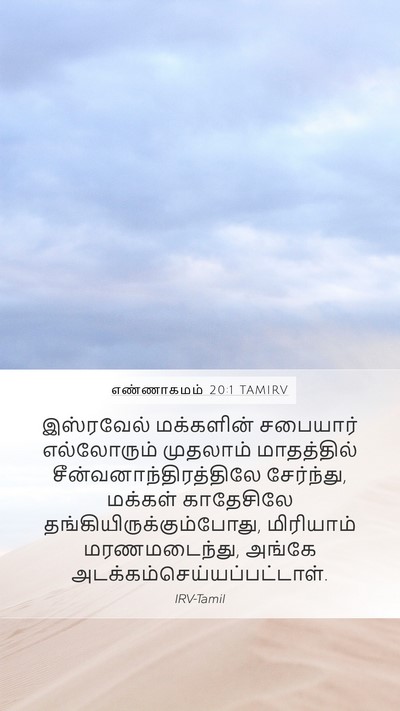 எண்ணாகமம் 20:1 TAMIRV Bible Verse Image