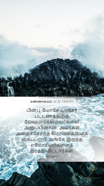 எண்ணாகமம் 21:32 TAMIRV Bible Verse Image